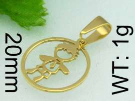 Stainless Steel Gold-plating Pendant