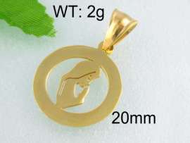 Stainless Steel Gold-plating Pendant
