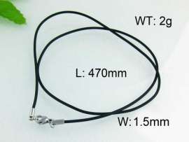 Stainless Steel Clasp with Rubber Cord