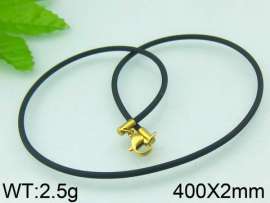 Stainless Steel Clasp with Rubber Cord