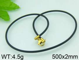 Stainless Steel Clasp with Rubber Cord