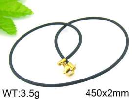 Stainless Steel Clasp with Rubber Cord