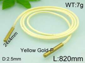 Stainless Steel Clasp with Fabric Cord