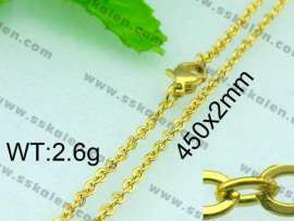 Staineless Steel Small Gold-plating Chain