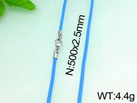 Stainless Steel Clasp with Rubber Cord
