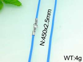 Stainless Steel Clasp with Rubber Cord