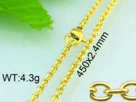 Staineless Steel Small Gold-plating Chain