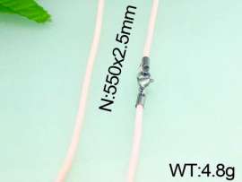 Stainless Steel Clasp with Rubber Cord