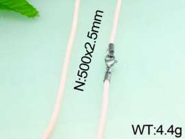 Stainless Steel Clasp with Rubber Cord
