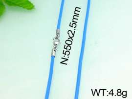 Stainless Steel Clasp with Rubber Cord