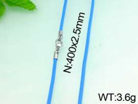 Stainless Steel Clasp with Rubber Cord