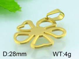 Stainless Steel Gold-plating Pendant