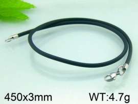 Stainless Steel Clasp with Rubber Cord