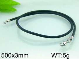 Stainless Steel Clasp with Rubber Cord
