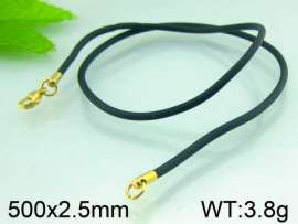 Stainless Steel Clasp with Rubber Cord