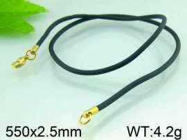 Stainless Steel Clasp with Rubber Cord