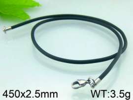 Stainless Steel Clasp with Rubber Cord