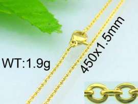 Staineless Steel Small Gold-plating Chain