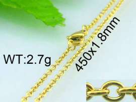 Staineless Steel Small Gold-plating Chain