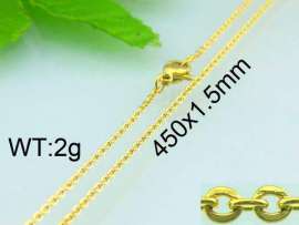 Staineless Steel Small Gold-plating Chain